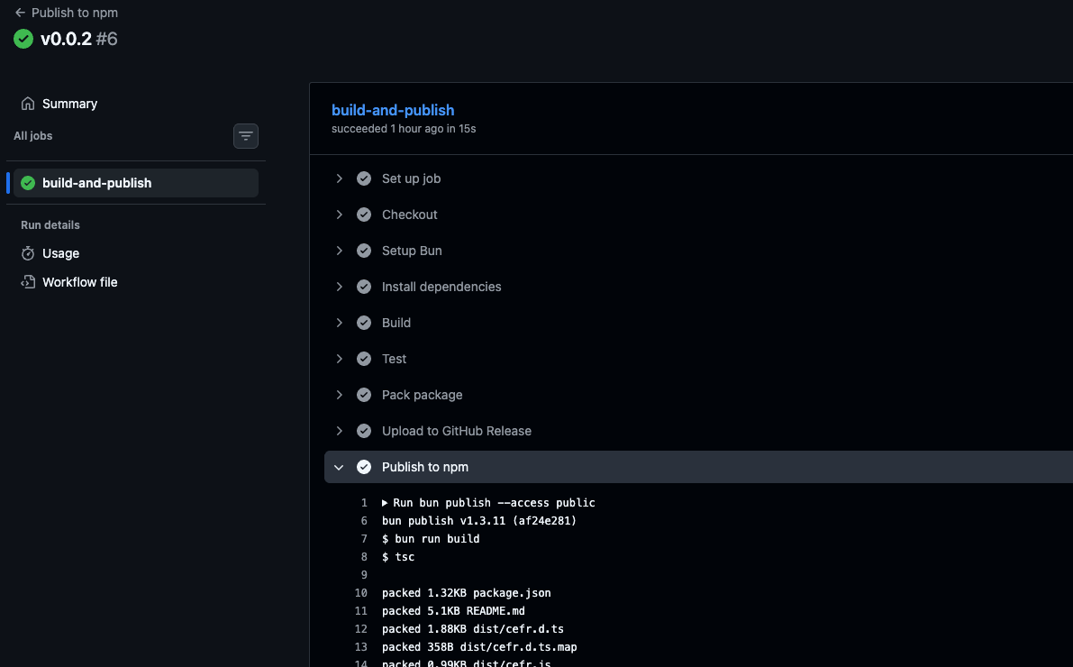 deploy to npm package